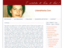 Tablet Screenshot of lilianahoxha.com